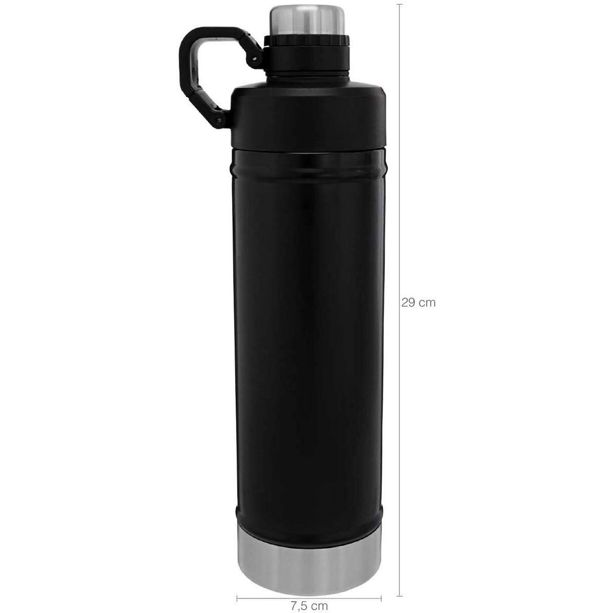 Garrafa Térmica Stanley 750ml Classic Hydration Preta Aço Inox